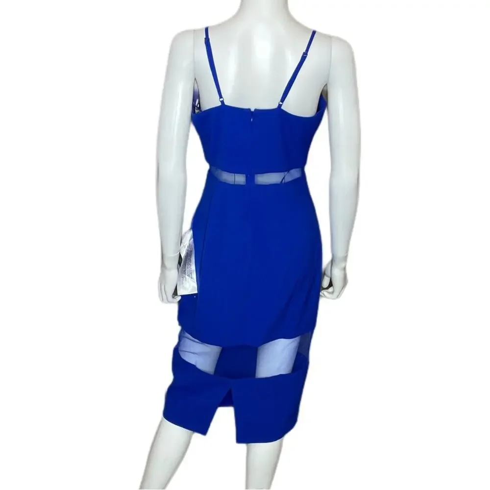 Dress the Population Micaela Dress Electric Blue Women’s Sz M - Picture 6 of 10